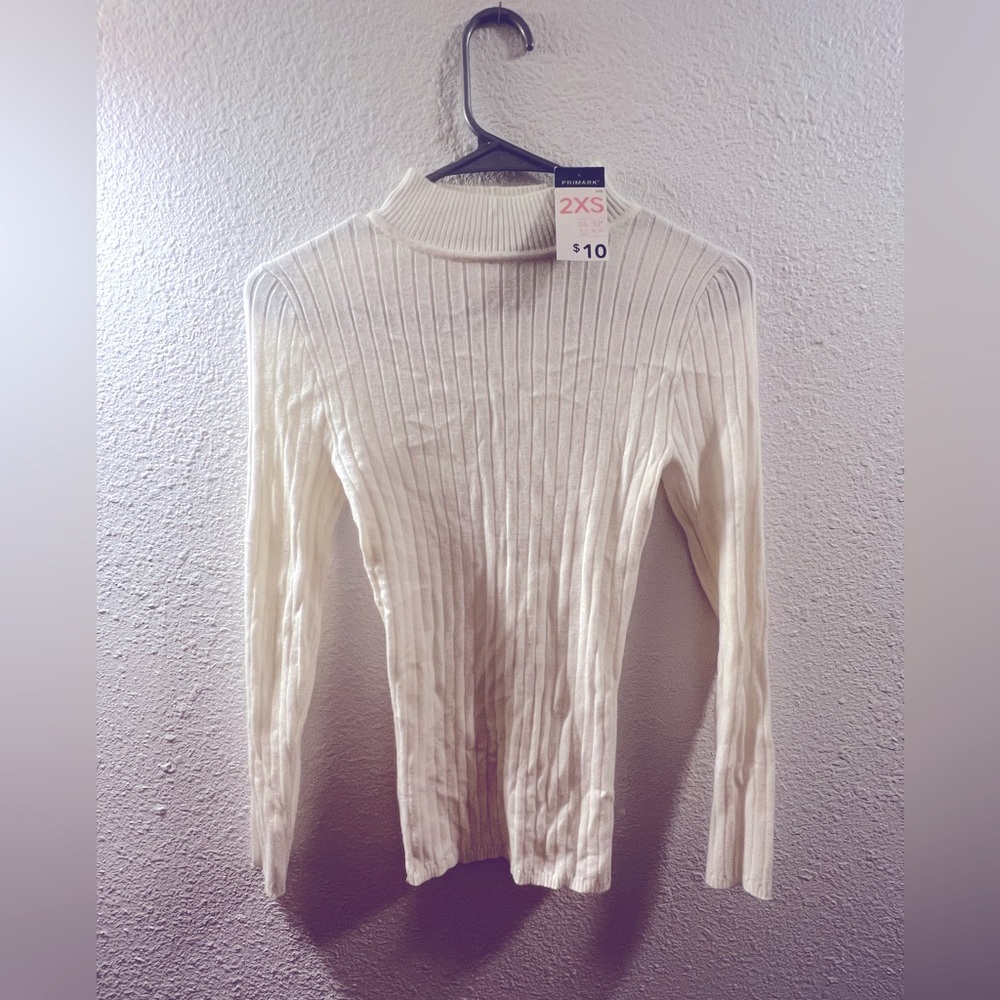 Primark brand new white turtle neck